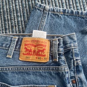Levis 560 blue jeans size 40-30